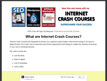 Tablet Screenshot of internetcrashcourses.com